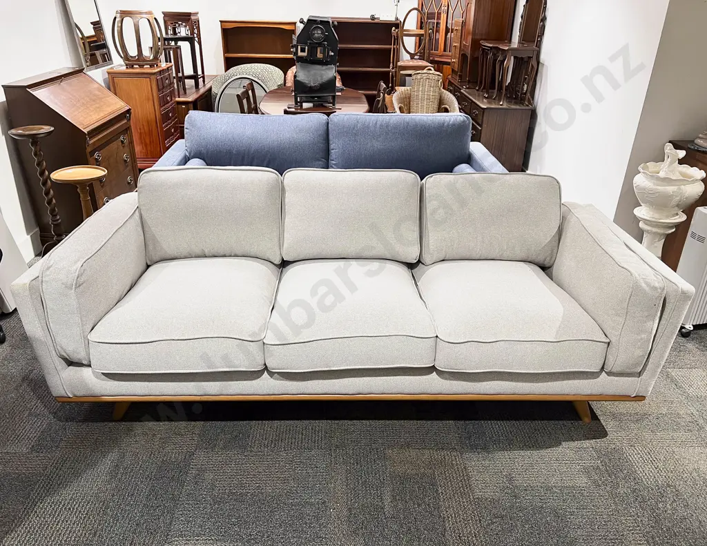 Modern Upholstered Three Seater Sofa Image 1++