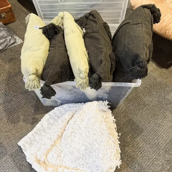 Qty of Assorted Cushions etc