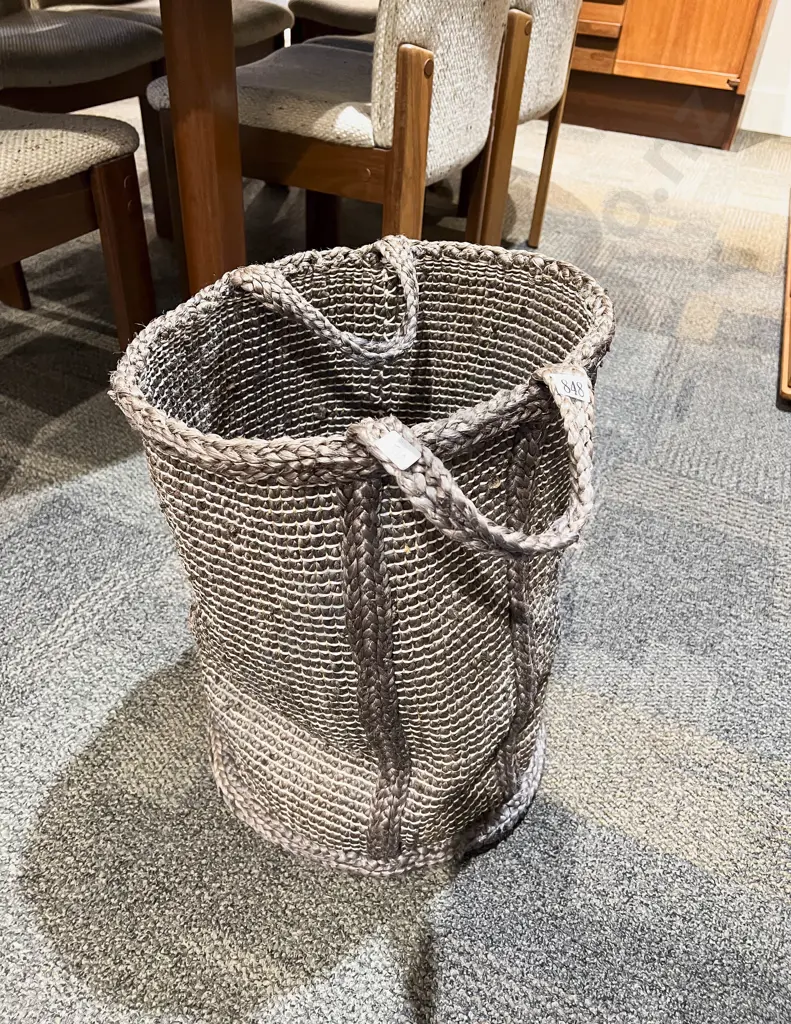 Woven Laundry Basket Image 1++
