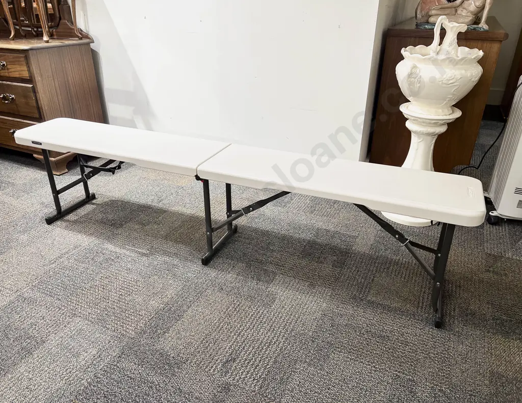 Lifetime Slender Folding Trestle Table Image 1++