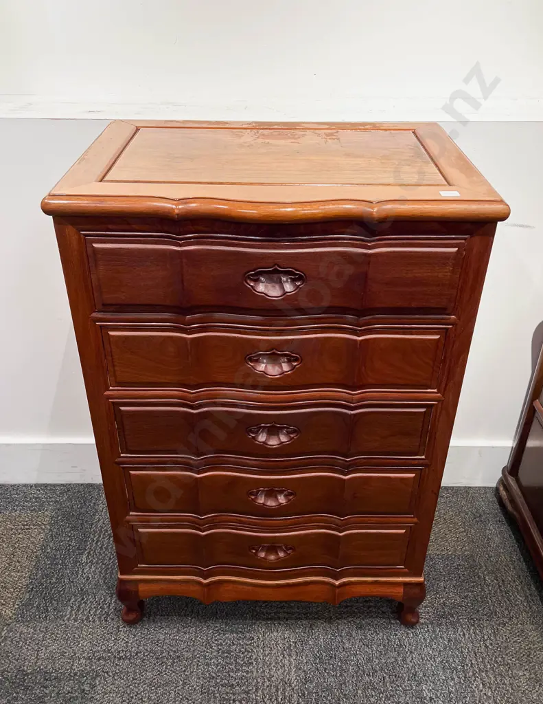 Chinese Five Drawer Chest of Drawers Image 1++