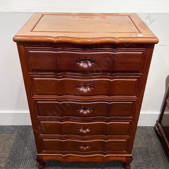 Chinese Five Drawer Chest of Drawers