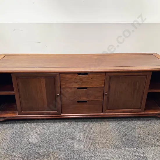 Chinese Hardwood Entertainment Stand