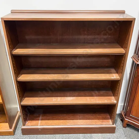 Mahogany Open Bookcase