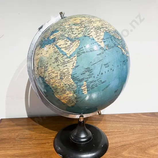 Circa 1990's World Globe on Bakelite Stand