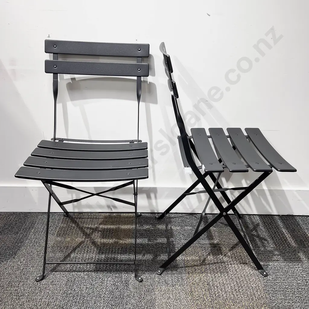 Folding Outdoor Table & Two Matching Chairs Image 1++