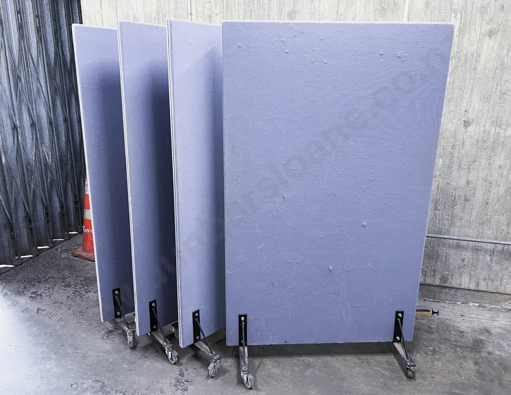 Four Large Partition Screens on Castors Image 1++