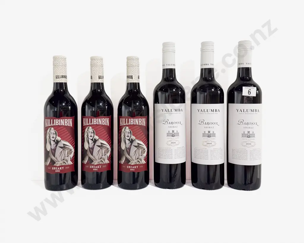 Six Australian Assorted Shiraz Image 1++