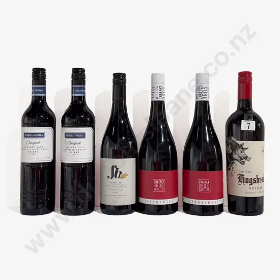 Six Australian Assorted Shiraz