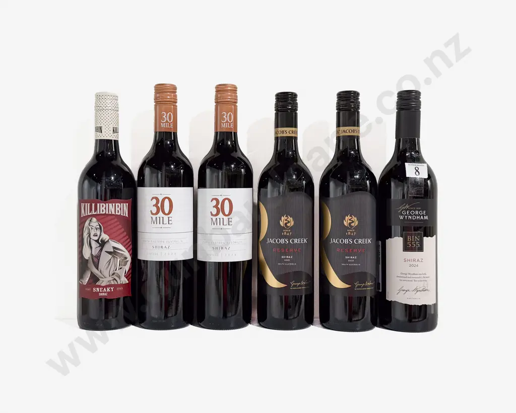 Six Australian Assorted Shiraz Image 1++