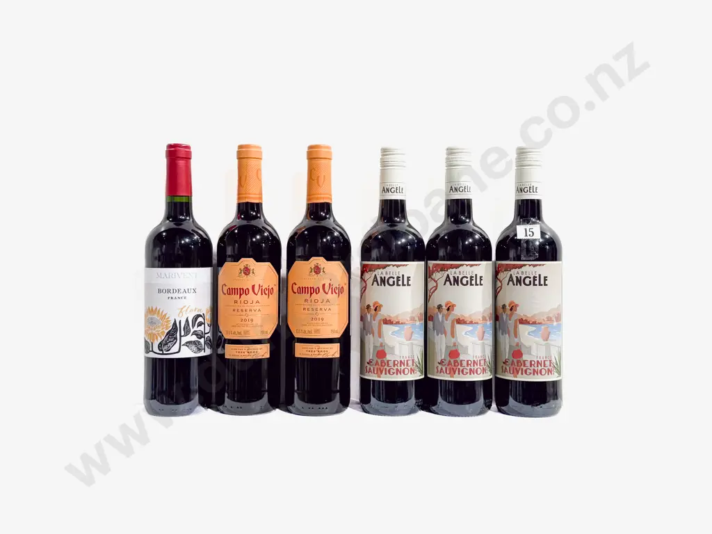 Four French Reds & Two Spanish Reds Image 1++