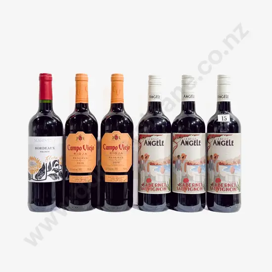 Four French Reds & Two Spanish Reds