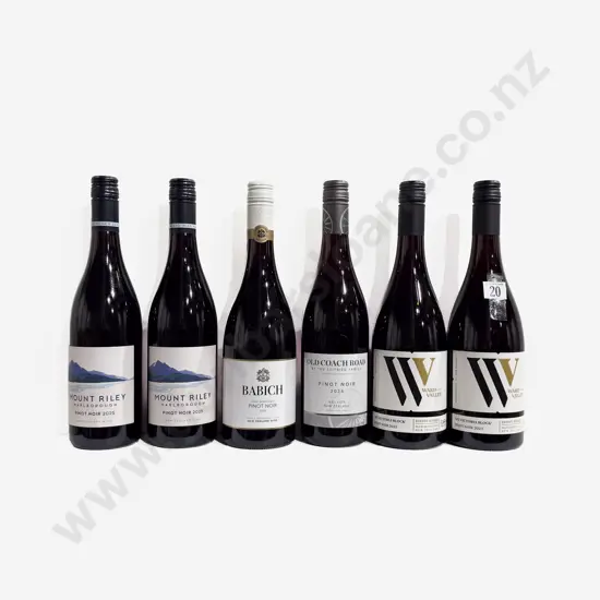 Six NZ Assorted Pinot Noir