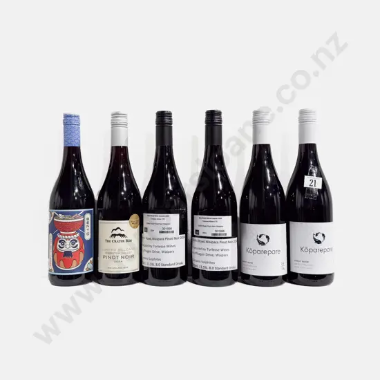Five NZ Assorted Pinot Noir & One Australian Pinot Noir