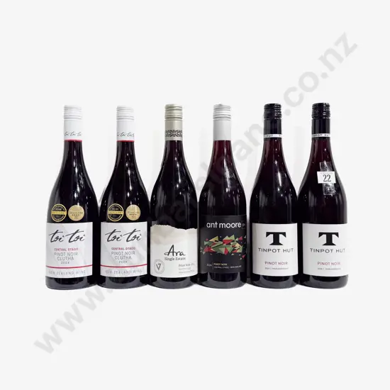 Six NZ Assorted Pinot Noir