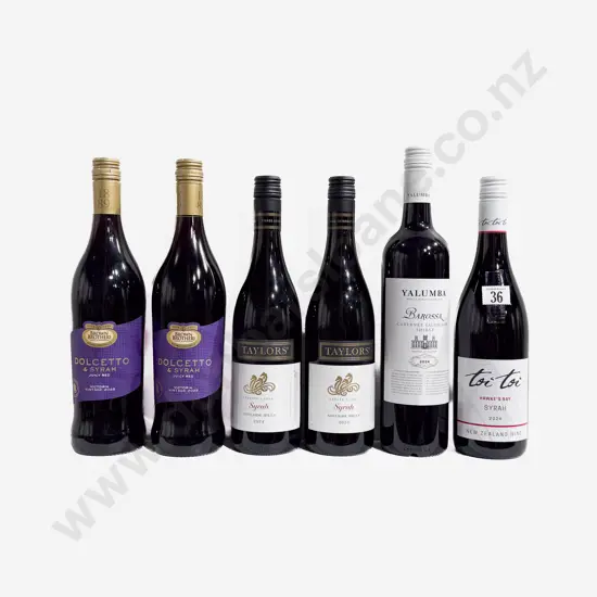 Six Assorted Australian Syrah & One NZ Syrah