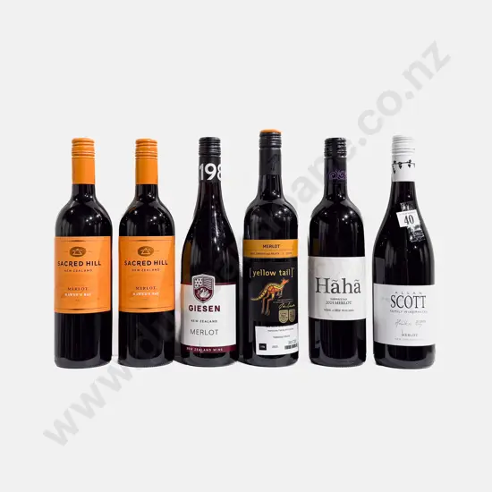 Five NZ Merlot & One Australian Merlot