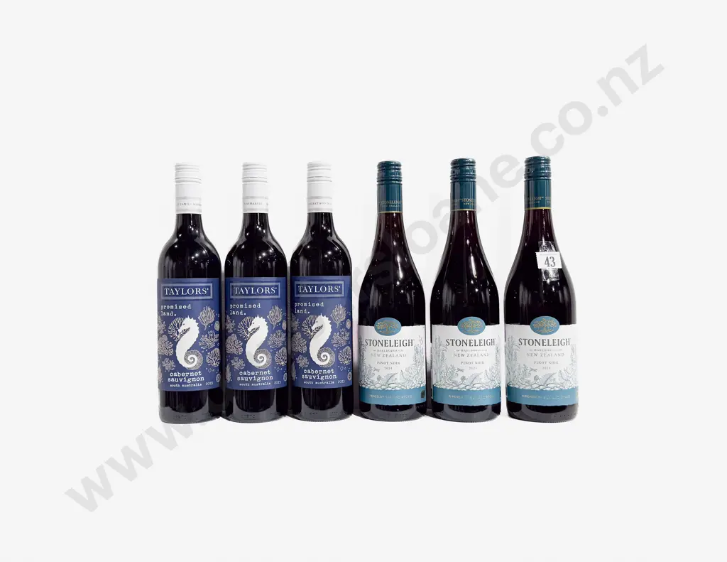 Three Australian Cabernet Sauvignon & Three NZ Pinot Noir Image 1++