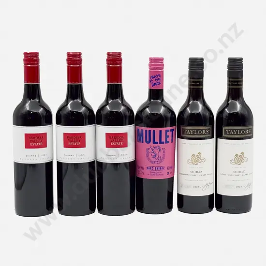 Six Assorted Australian Shiraz