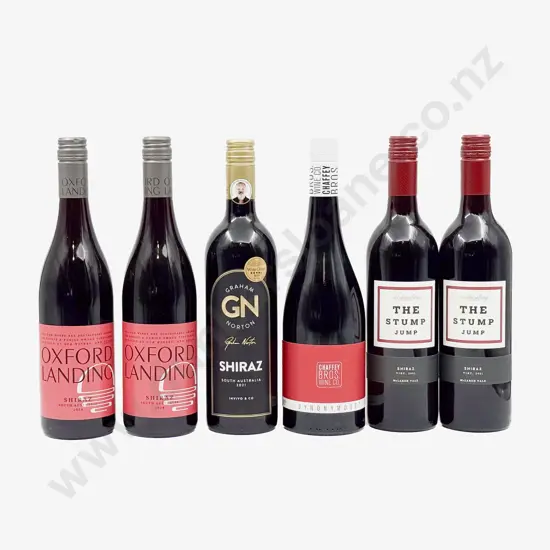 Six Assorted Australian Shiraz