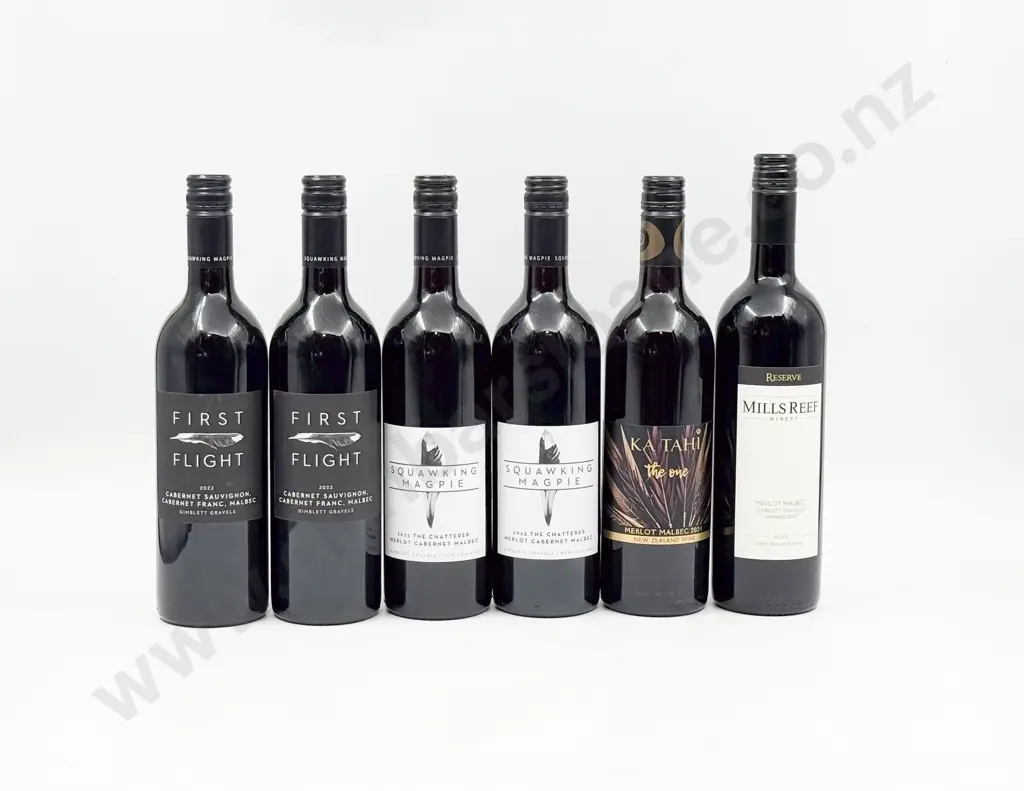 Six NZ Assorted Red Blends Image 1++