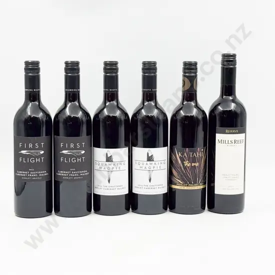 Six NZ Assorted Red Blends