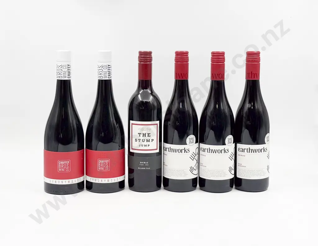 Six Assorted Australian Shiraz Image 1++
