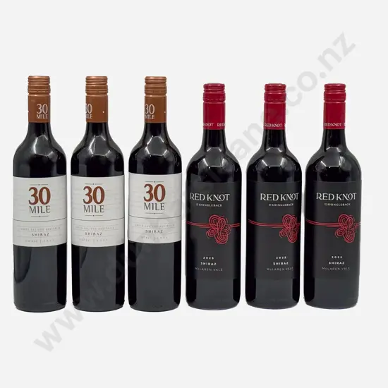 Six Australian Assorted Shiraz