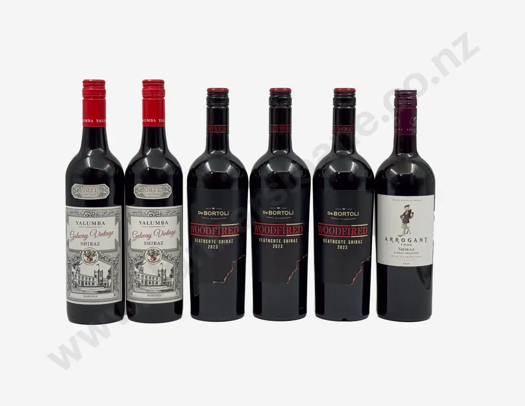 Six Australian Assorted Shiraz Image 1++