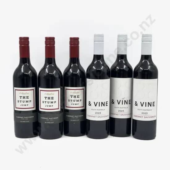 Six Australian Assorted Cabernet Sauvignon