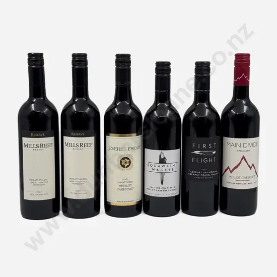 Five NZ Blended Merlots & One NZ Blended Cab. Sauvignon