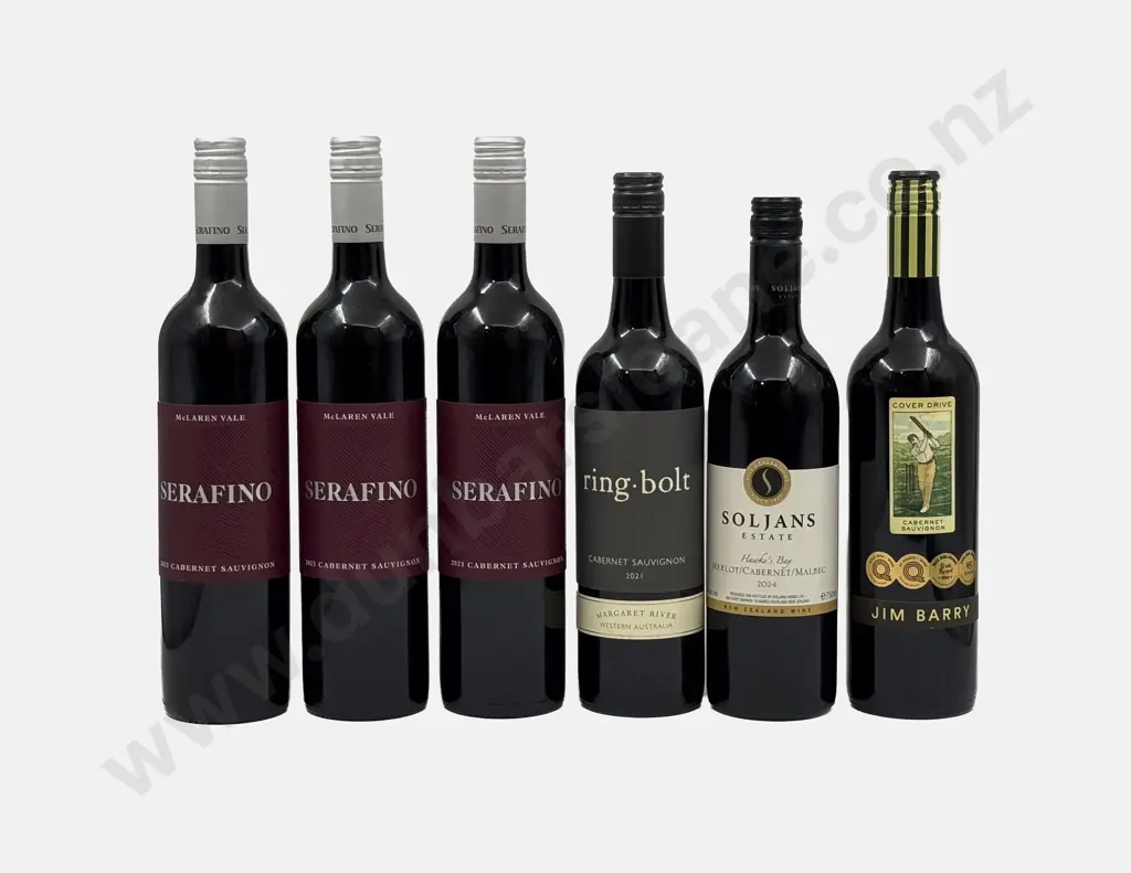 Six Australian Assorted Cabernet Sauvignon Image 1++
