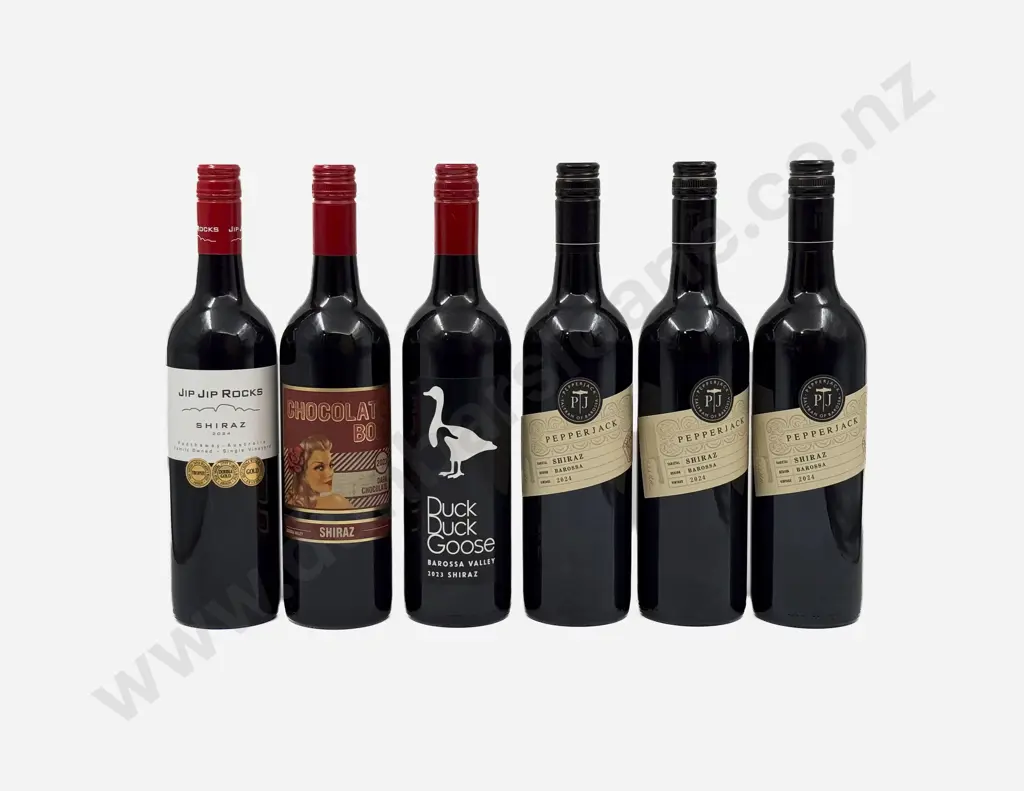 Six Australian Assorted Shiraz Image 1++