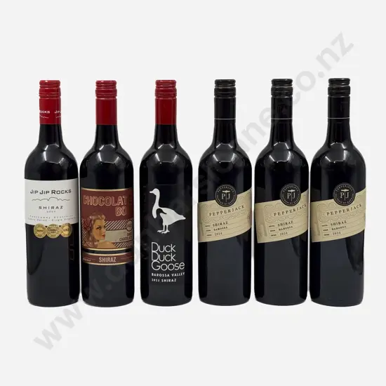 Six Australian Assorted Shiraz
