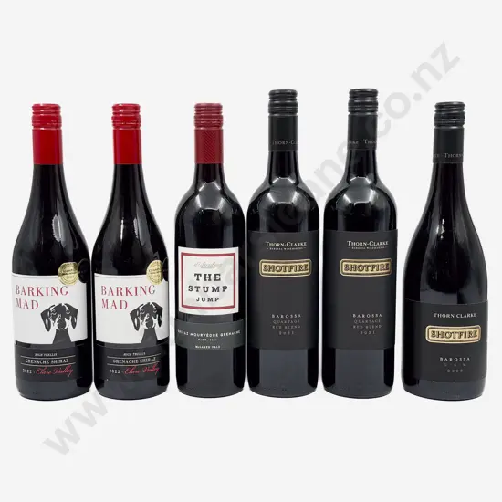 Six Australian Assorted Blended Reds