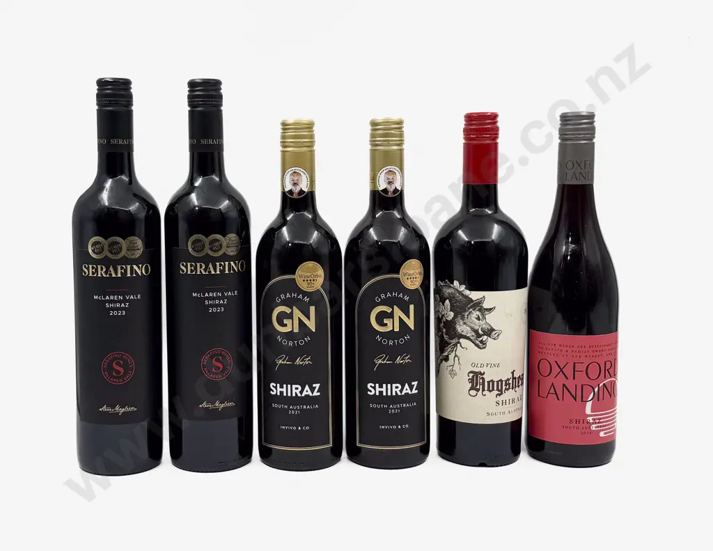 Six Australian Assorted Shiraz Image 1++
