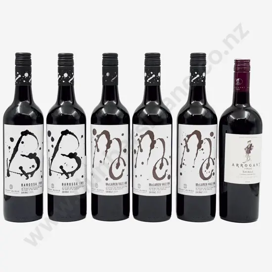 Five Australian Shiraz & One French Shiraz