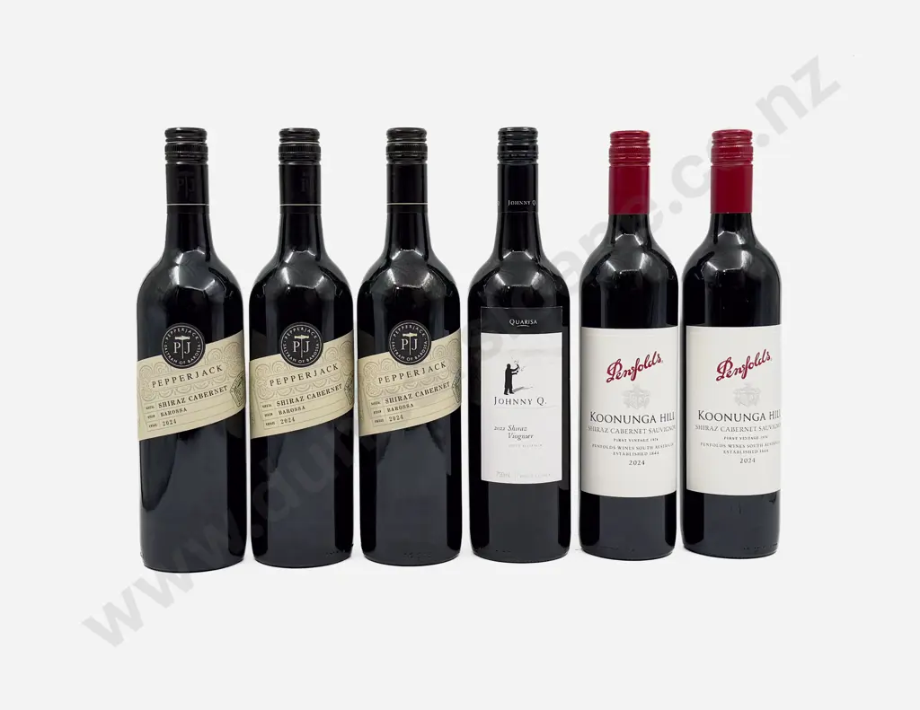 Six Australian Assorted Shiraz Blends Image 1++