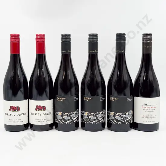 Six NZ Assorted Pinot Noir