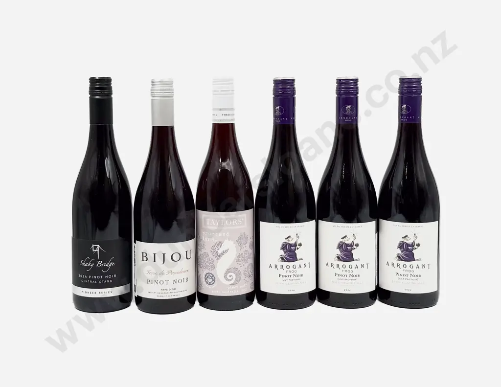Four French Pinot Noir & Two Assorted Reds Image 1++