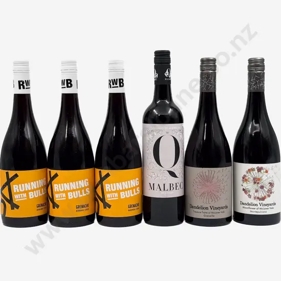 Six Australian Assorted Reds