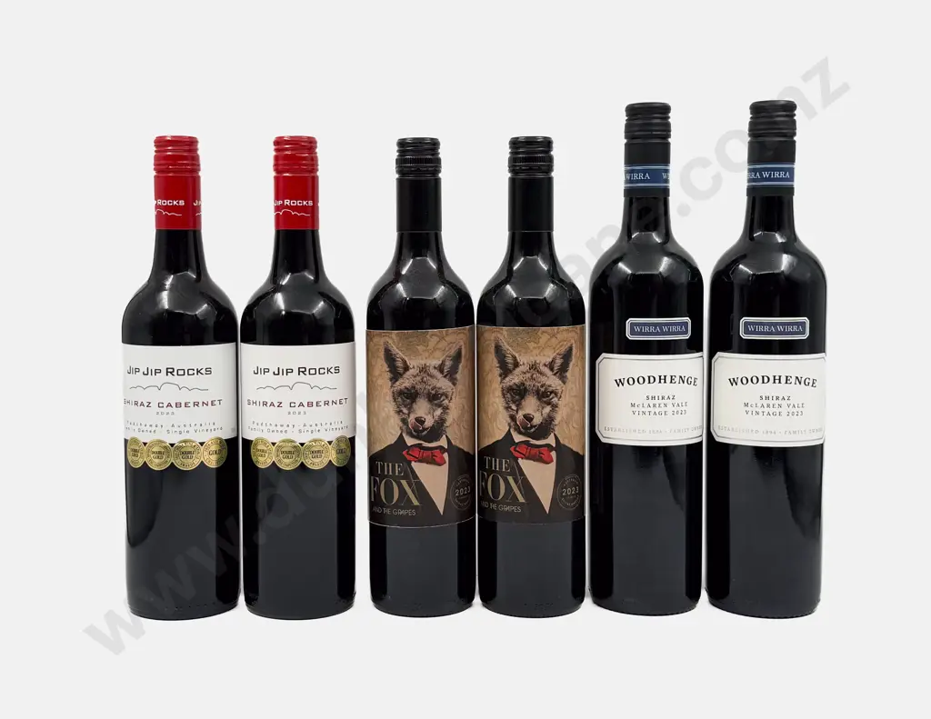 Six Australian Assorted Shiraz Image 1++