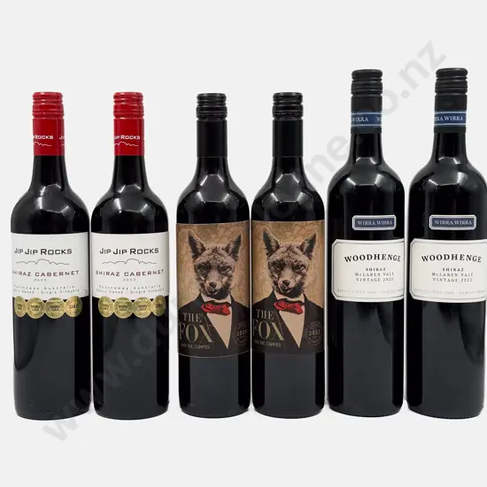 Six Australian Assorted Shiraz