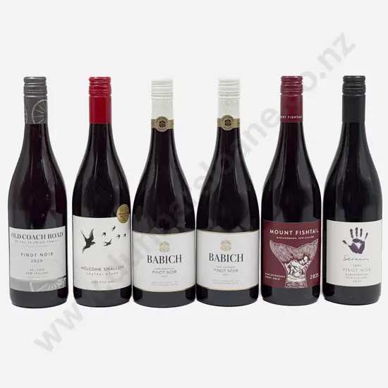 Six NZ Assorted Pinot Noir