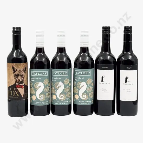 Six Australian Assorted Shiraz