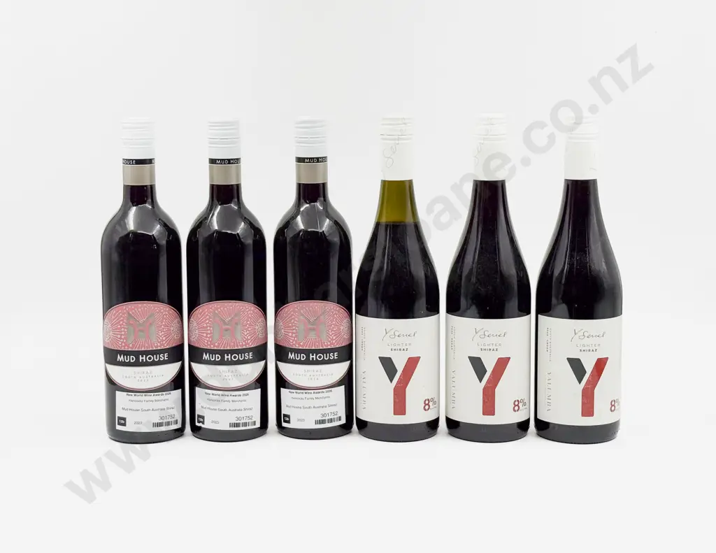 Three Australian Shiraz & Three Australian Low Alcohol Shiraz Image 1++