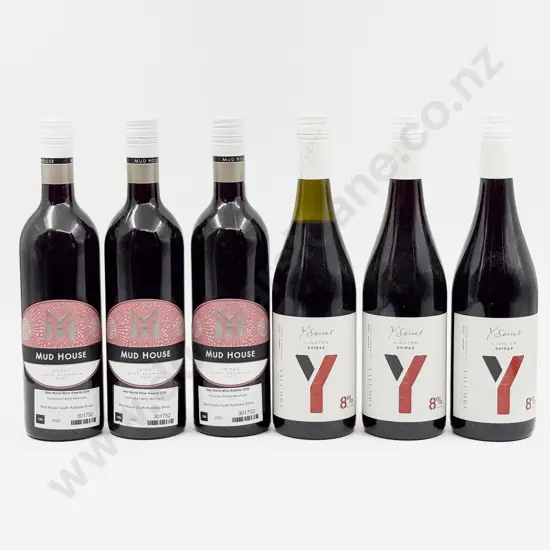Three Australian Shiraz & Three Australian Low Alcohol Shiraz