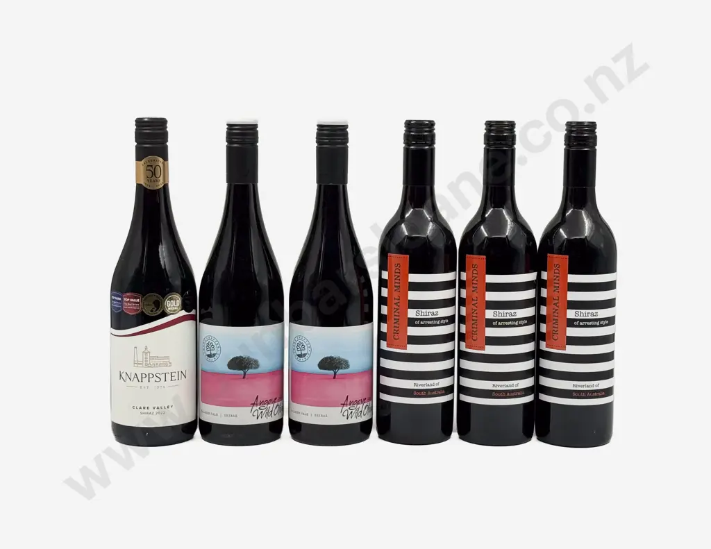 Six Australian Assorted Shiraz Image 1++