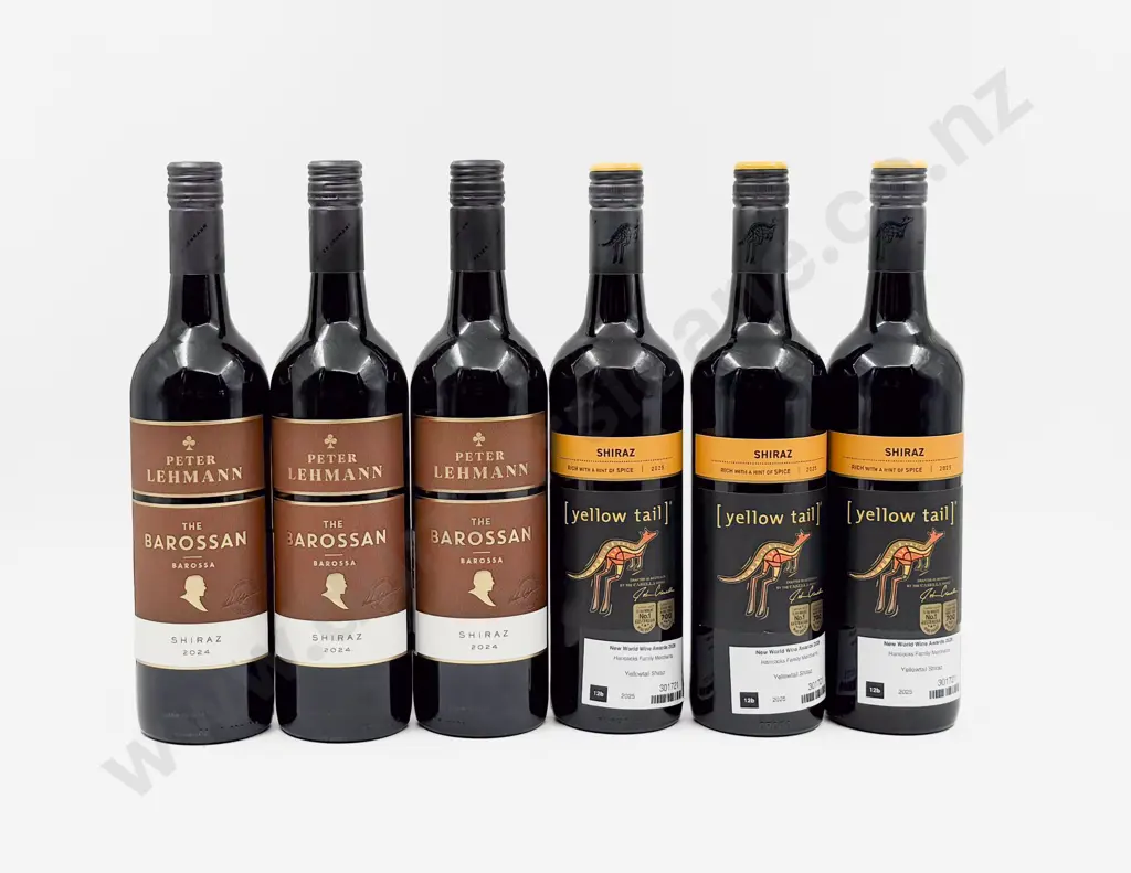 Six Australian Assorted Shiraz Image 1++