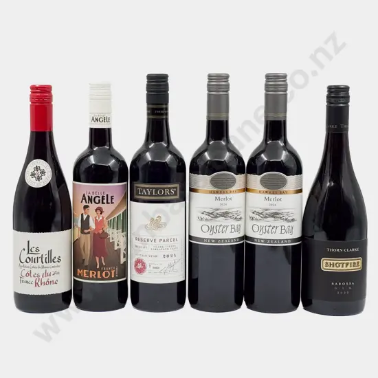 Two NZ Merlots & Four International Reds